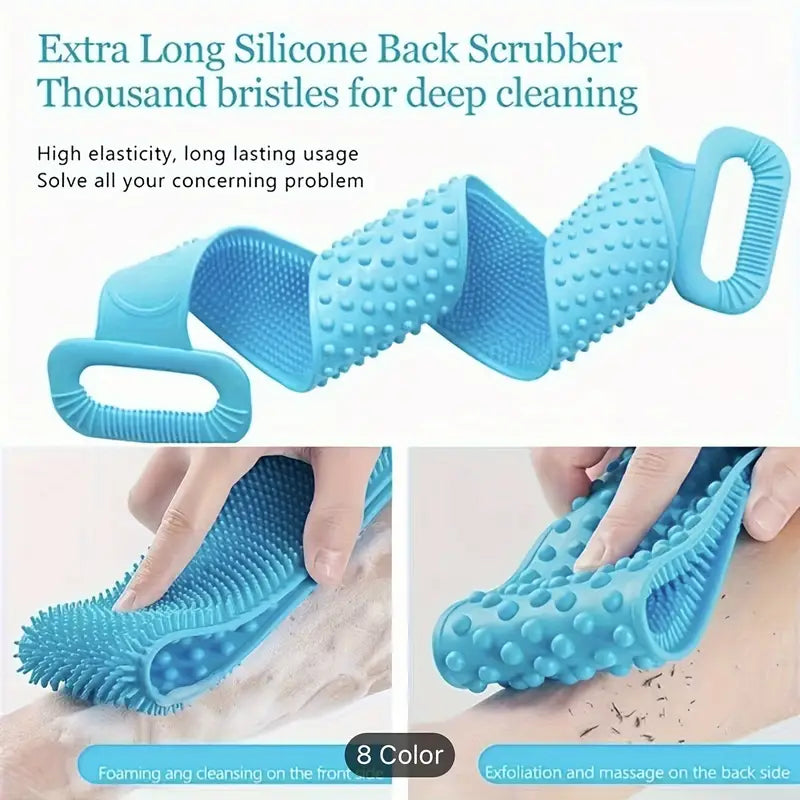 Dual-sided back scrubber