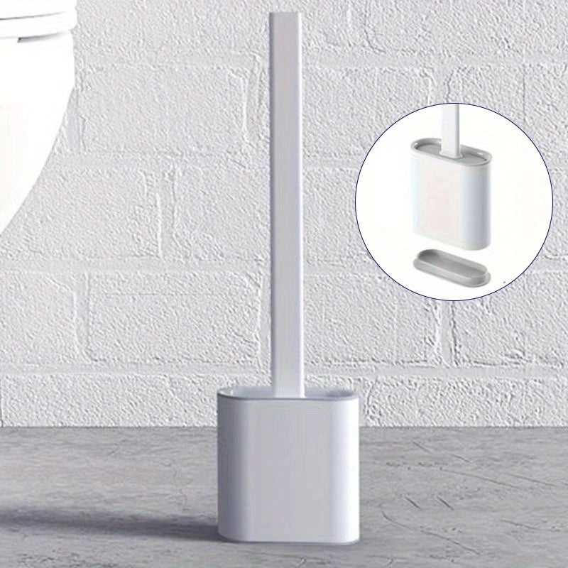 Sleek hygienic toilet brush