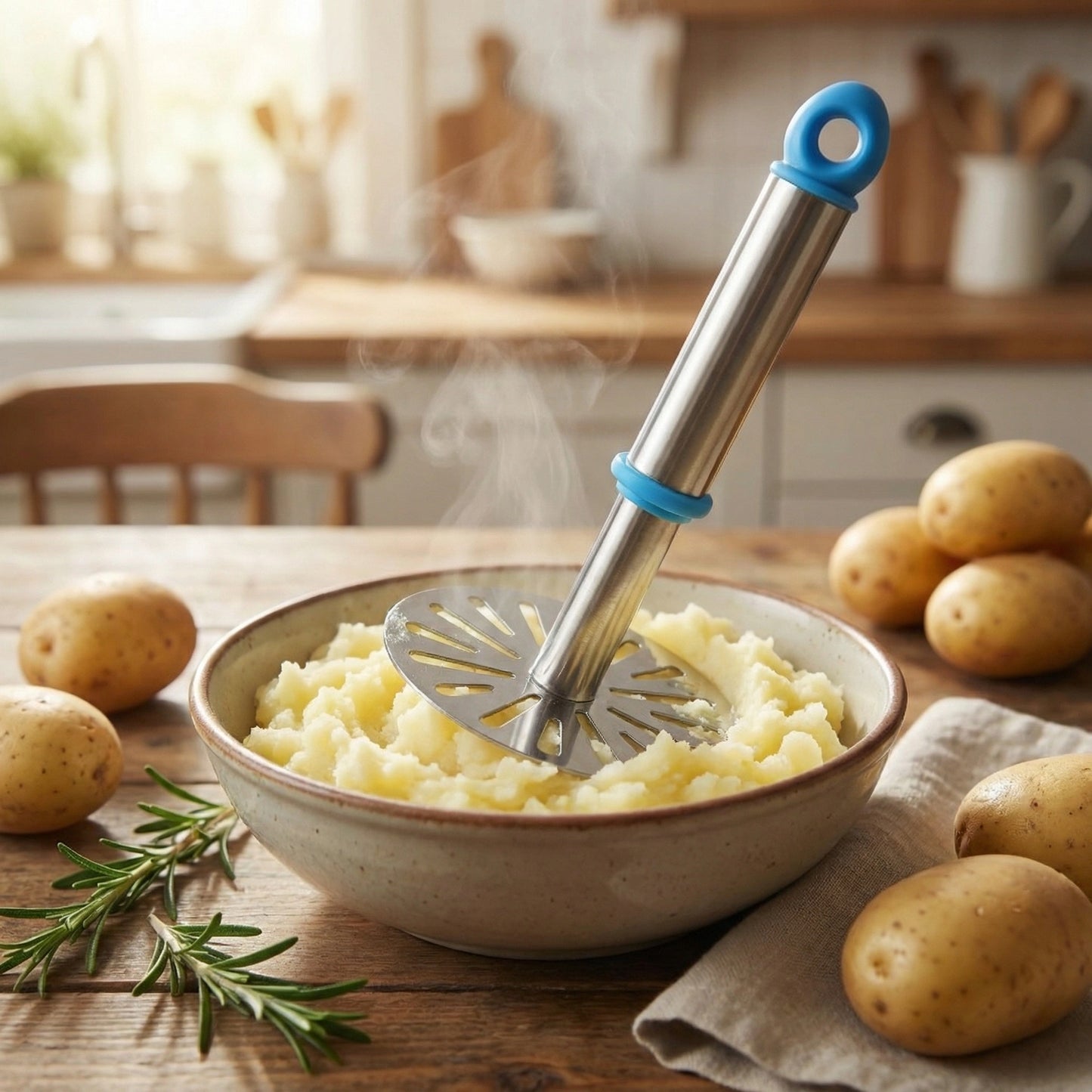 0586a Stainless Steel Potato Masher Paubhaji Masher