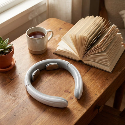 2 Heads Smart Electric Neck And Back Pulse Massager (1 Pc  Mix Design)