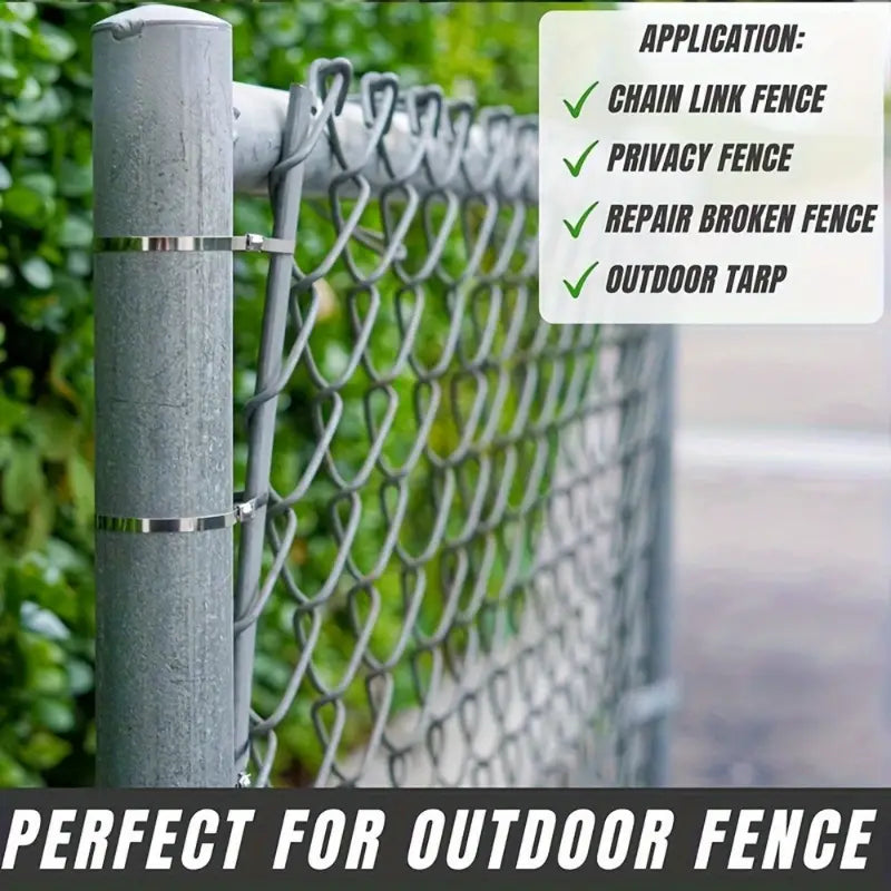 Heavy-duty stainless steel zip ties
