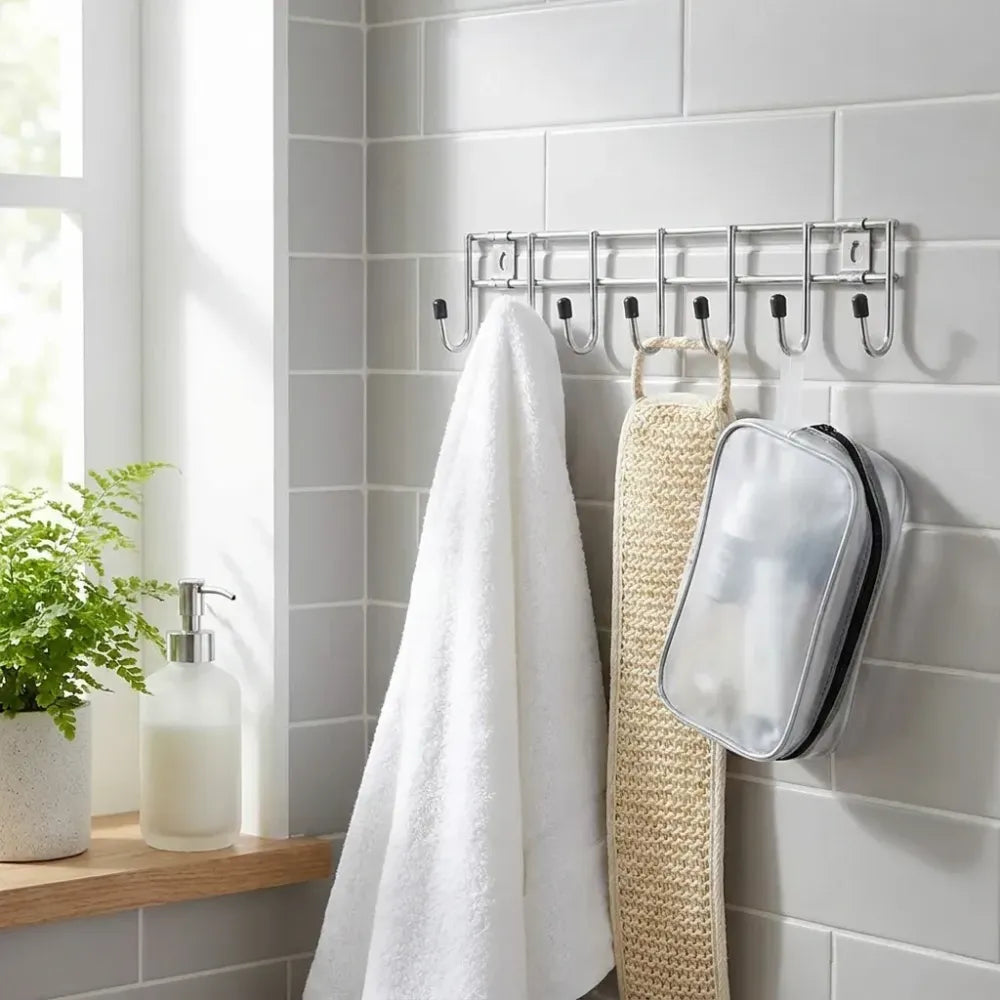 1737 multipurpose stainless steel hanger strip hooks (8 pin) - home improvement