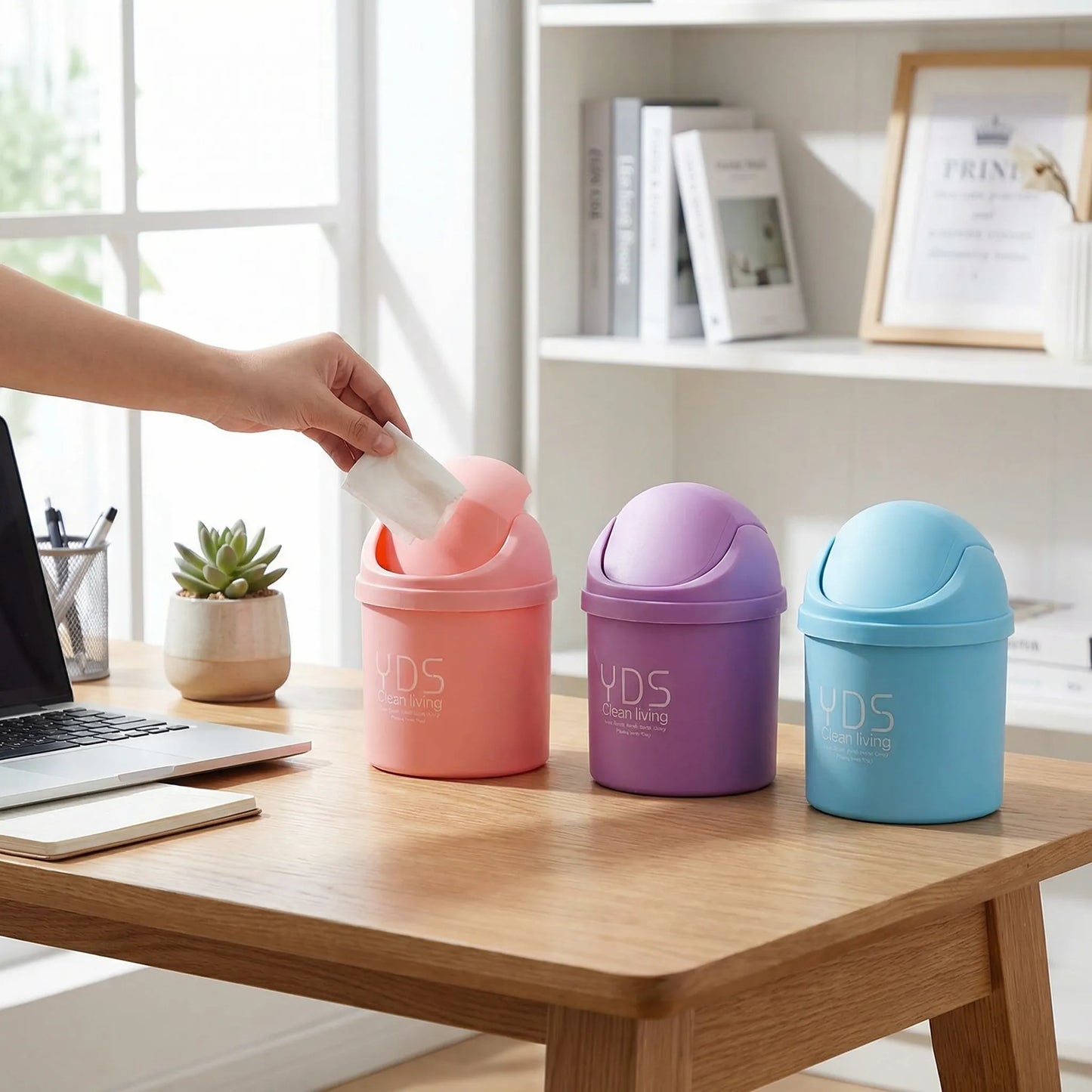 Compact Mini Trash Can