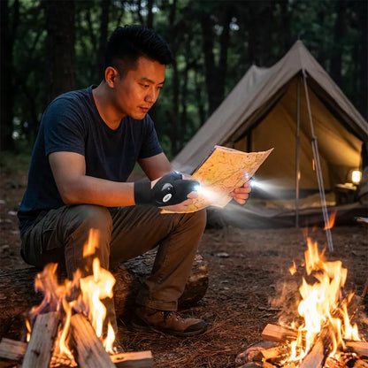 LED Flashlight Work Gloves