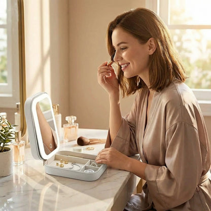 LED Mirror Jewelry Box
