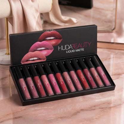 Huda Beauty Matte Lipstick – Pack of 12