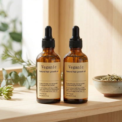 Vegan Natural Hair Growth Oil (Pack of 2)