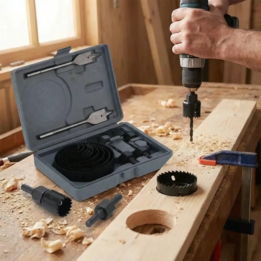 18-piece hole saw kit - hardware