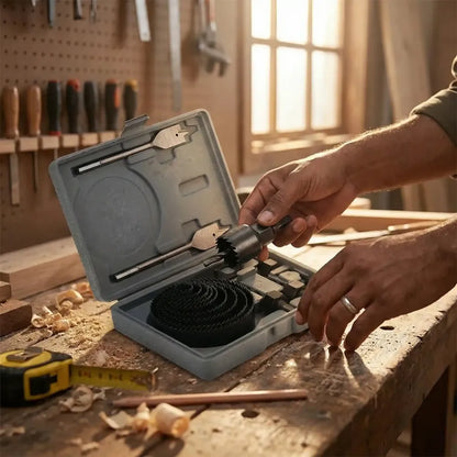 18-piece hole saw kit - hardware