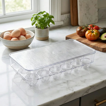 18-slot egg storage tray - home & kitchen
