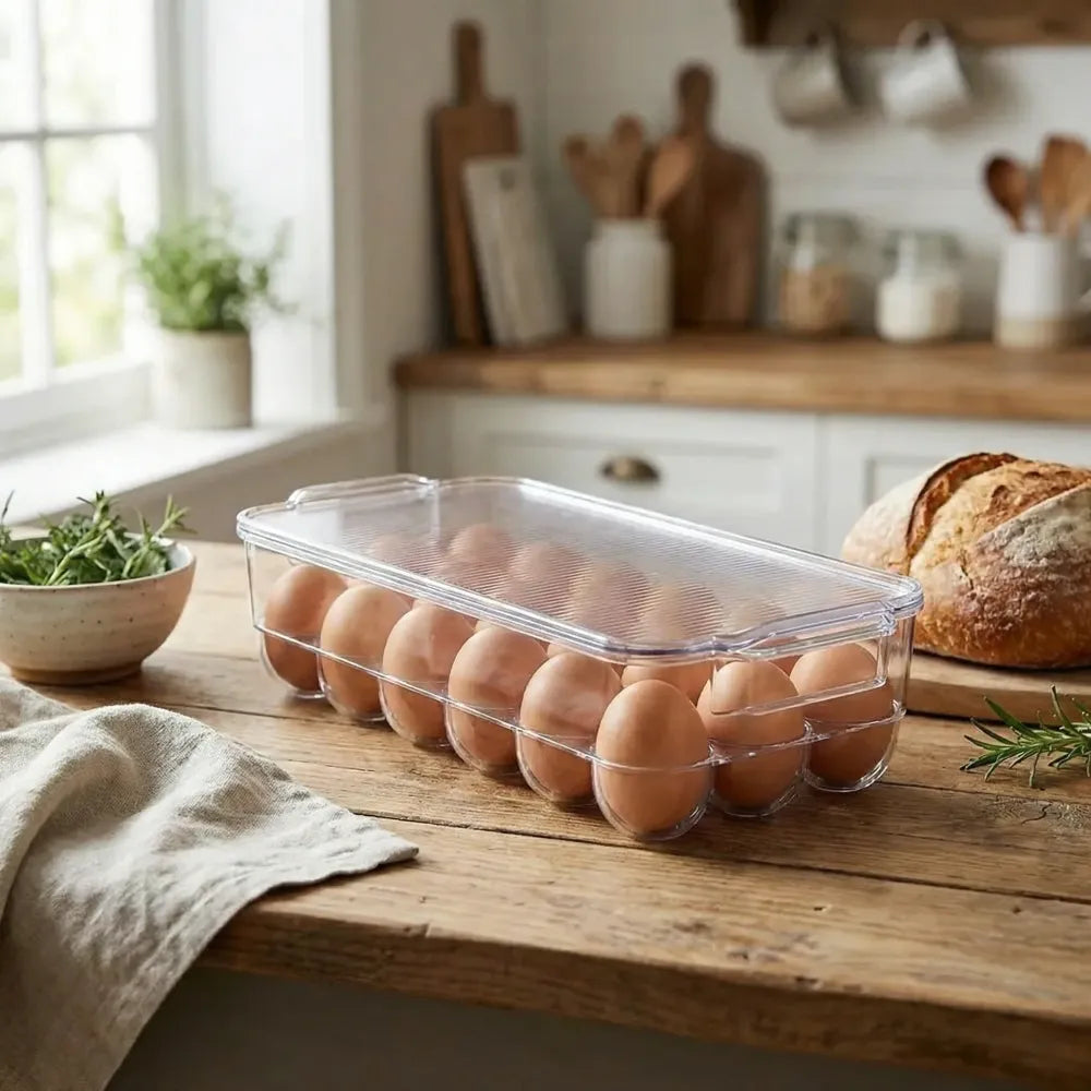 18-slot egg storage tray - home & kitchen