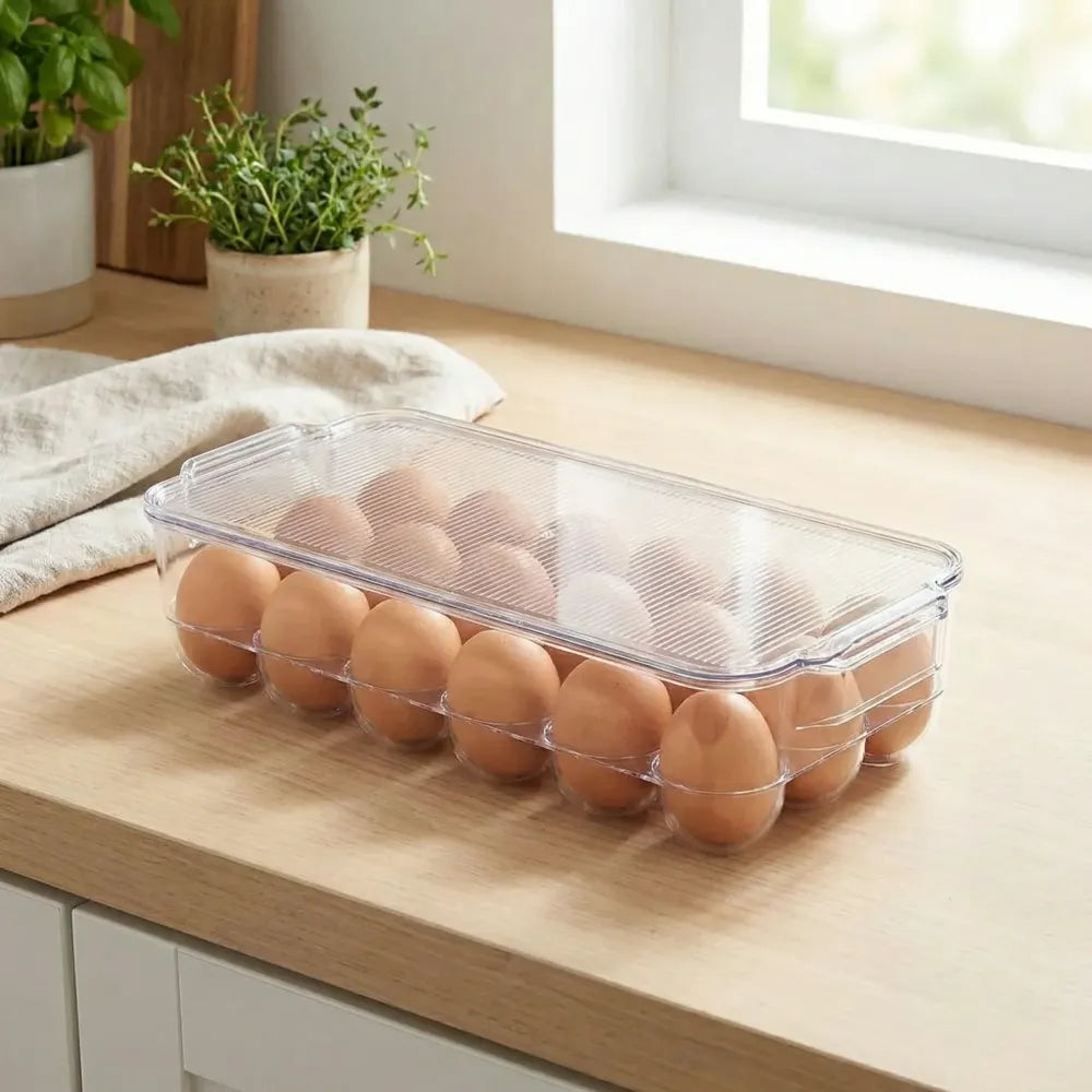 18-slot egg storage tray - home & kitchen