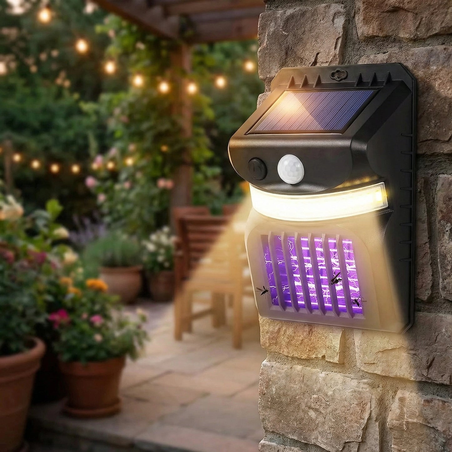 Solar Bug Zapper Light
