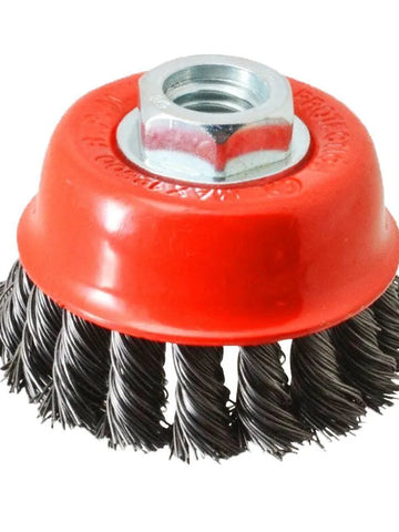195 Wire Wheel Cup Brush (Black)