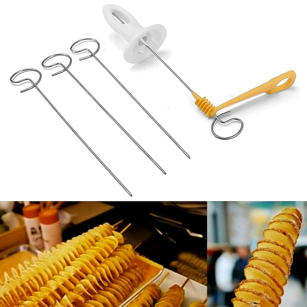 Spiral vegetable cutter set