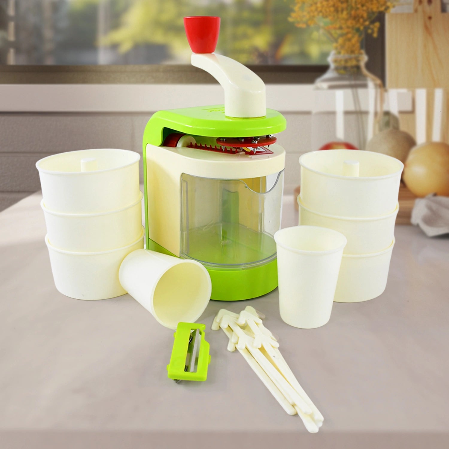 Ice shaver & spiral cutter
