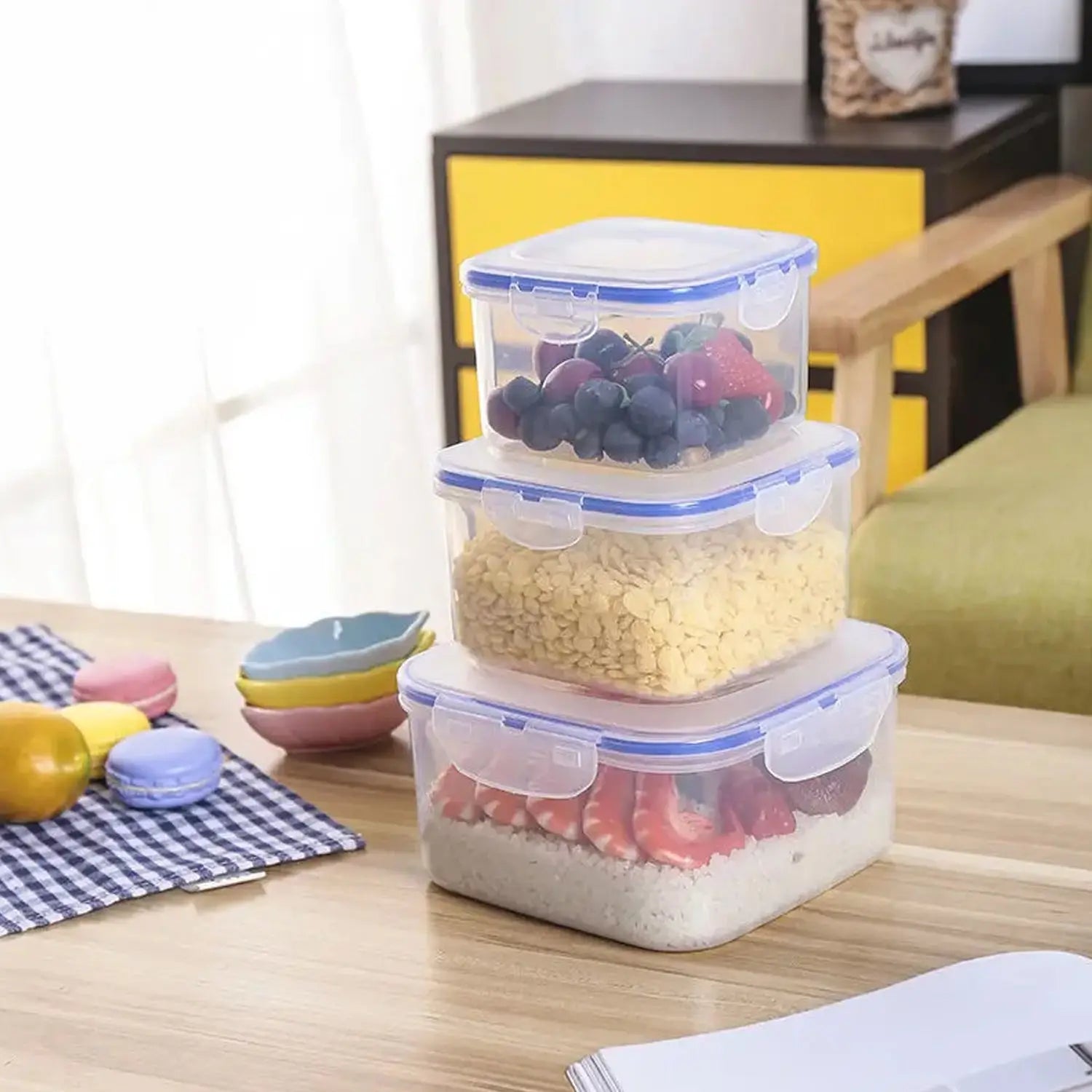 Airtight kitchen storage containers
