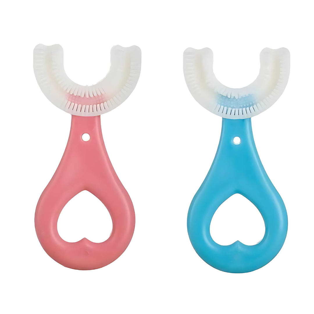 U Shape Portable Silicone Toothbrush (Pack Of 2)