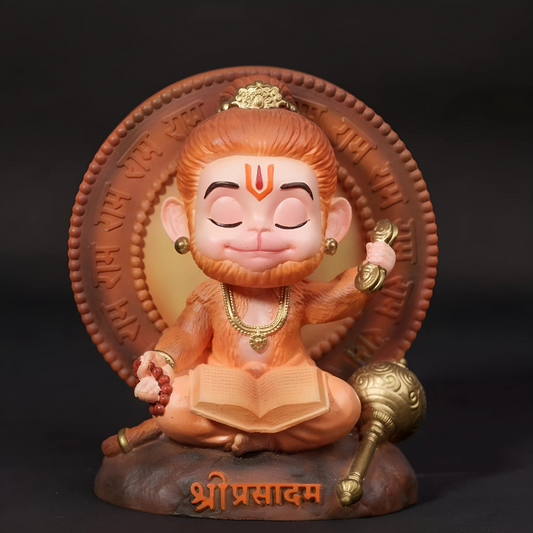 Shri Prasadam Meditating Bal Hanuman Idol