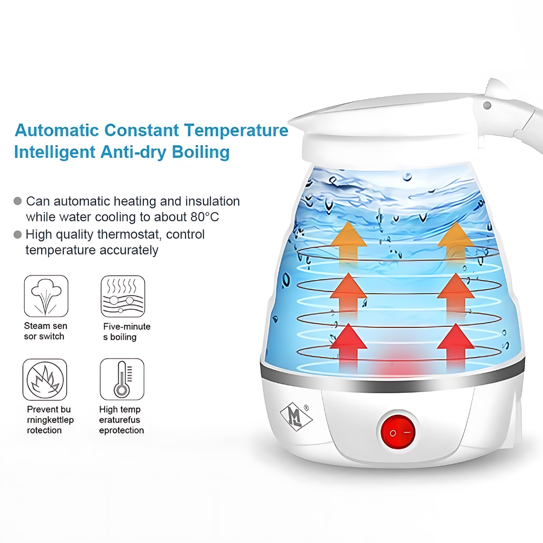 Silicone Foldable Electric Kettle