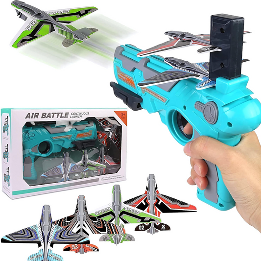 Airplane Launcher Toy with 4 Foam Planes