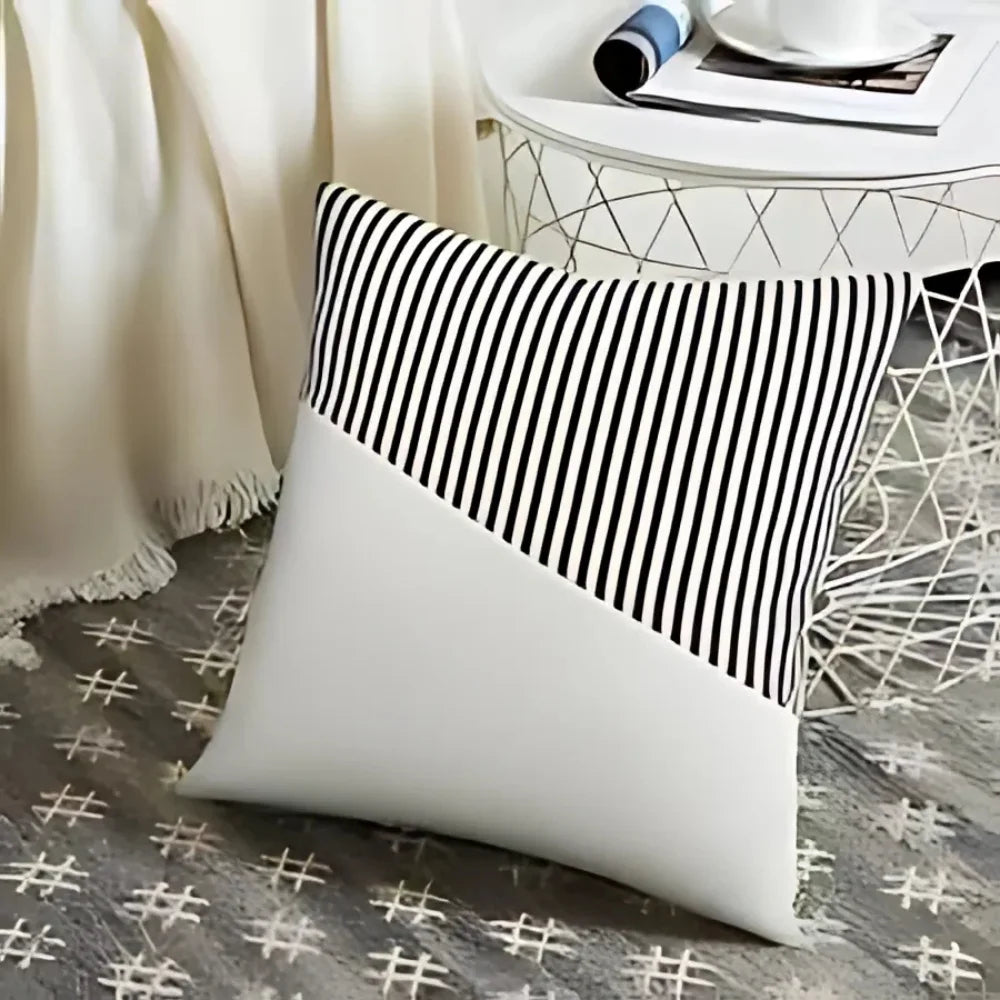 Soft cotton farmhouse pillow covers
