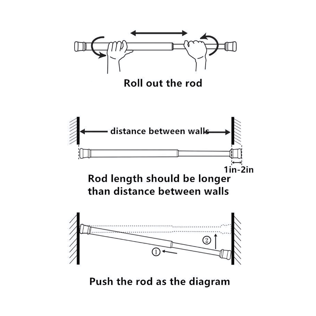 Drill-Free Multifunctional Adjustable Rod