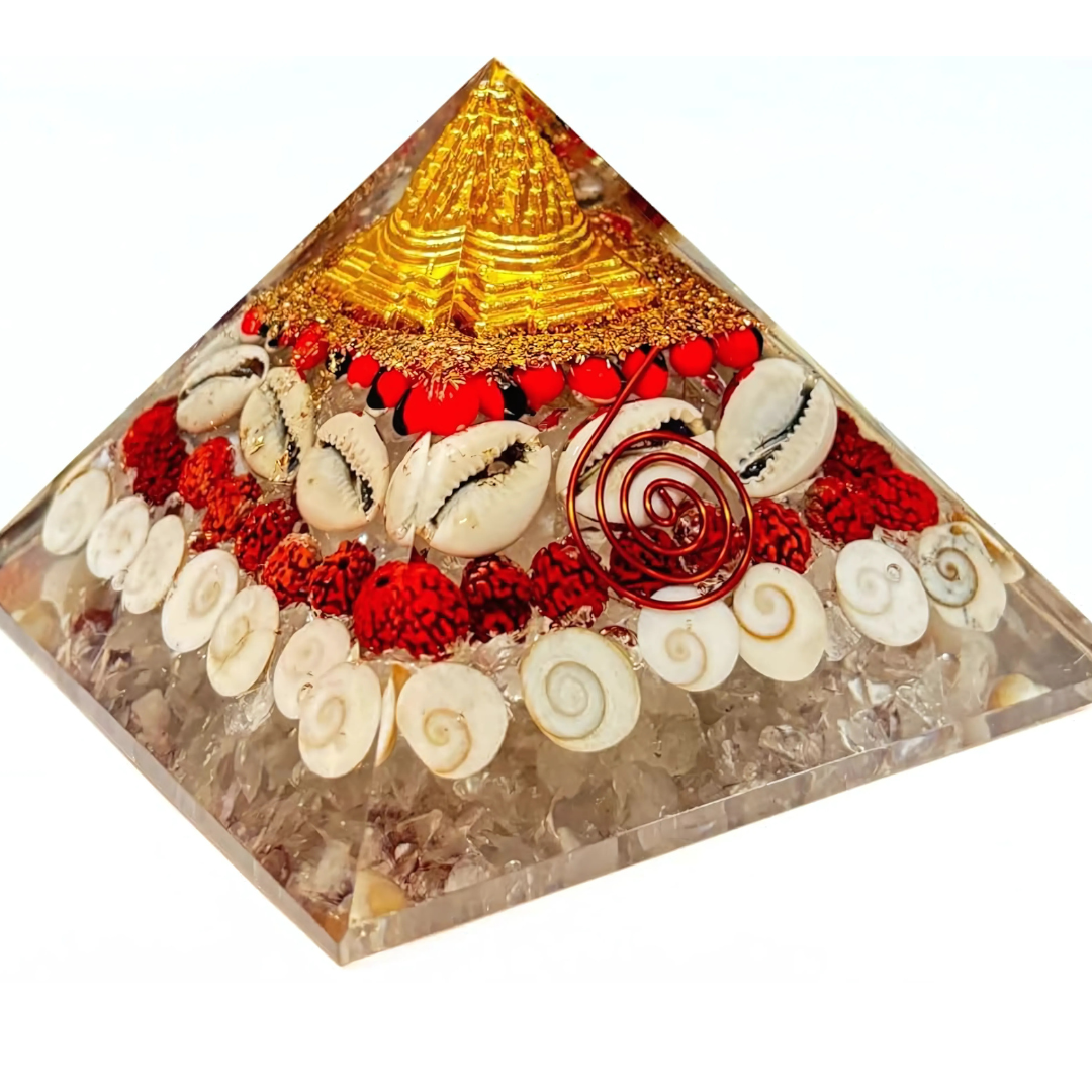 Crystal Wealth Gomati Chakra Shree Yantra Pyramid