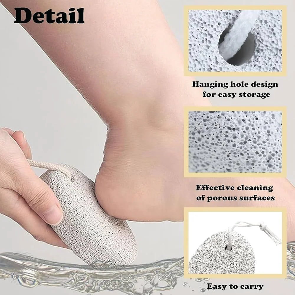 Natural oval pumice foot scrubber