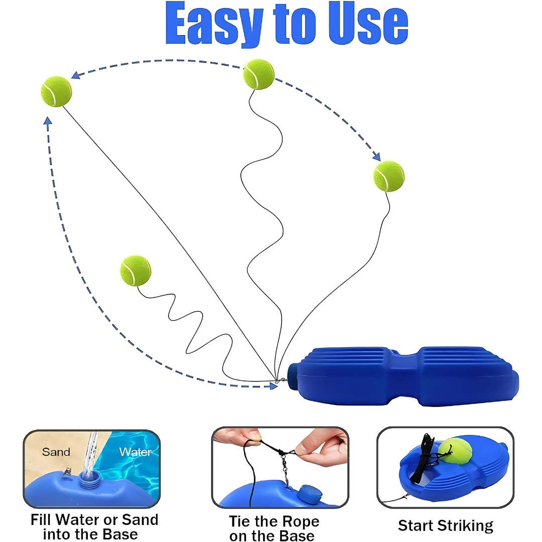 Solo Tennis Trainer Rebound Ball with String