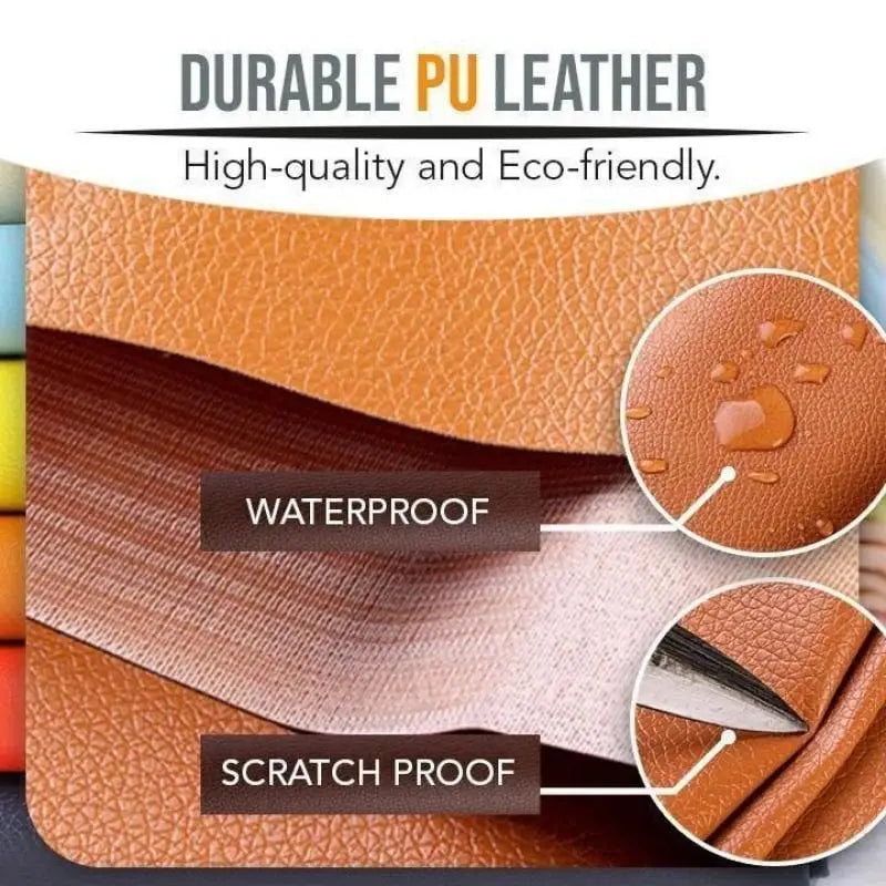 Leather repair patch tape