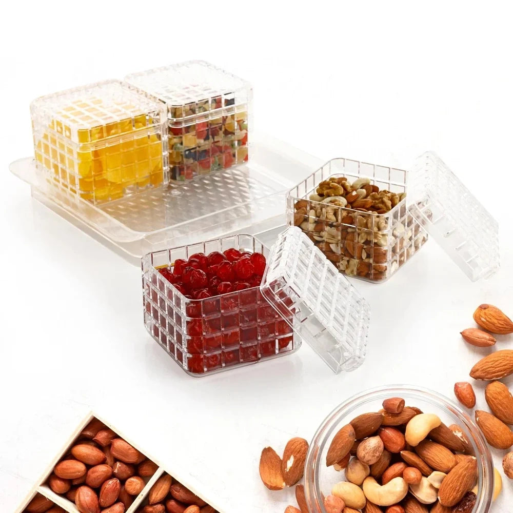 Elegant airtight dry fruit set