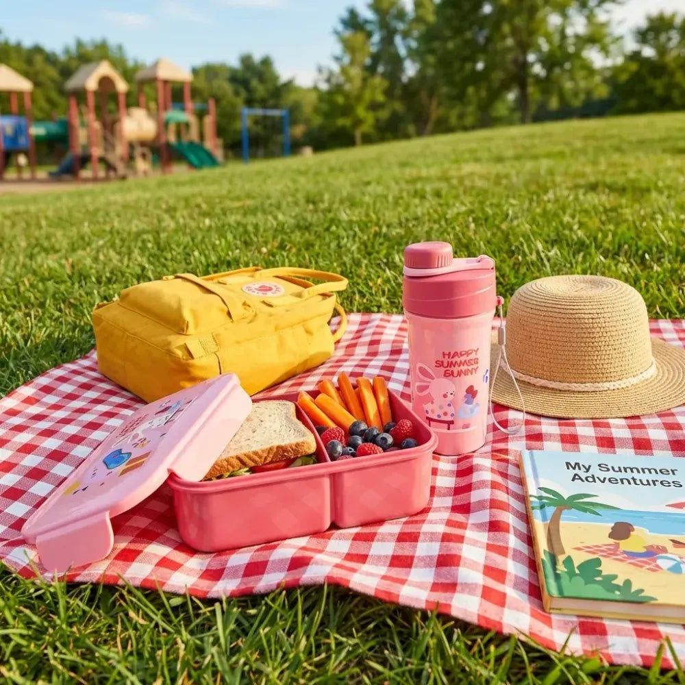 2-compartment leak-proof lunch box - home & kitchen