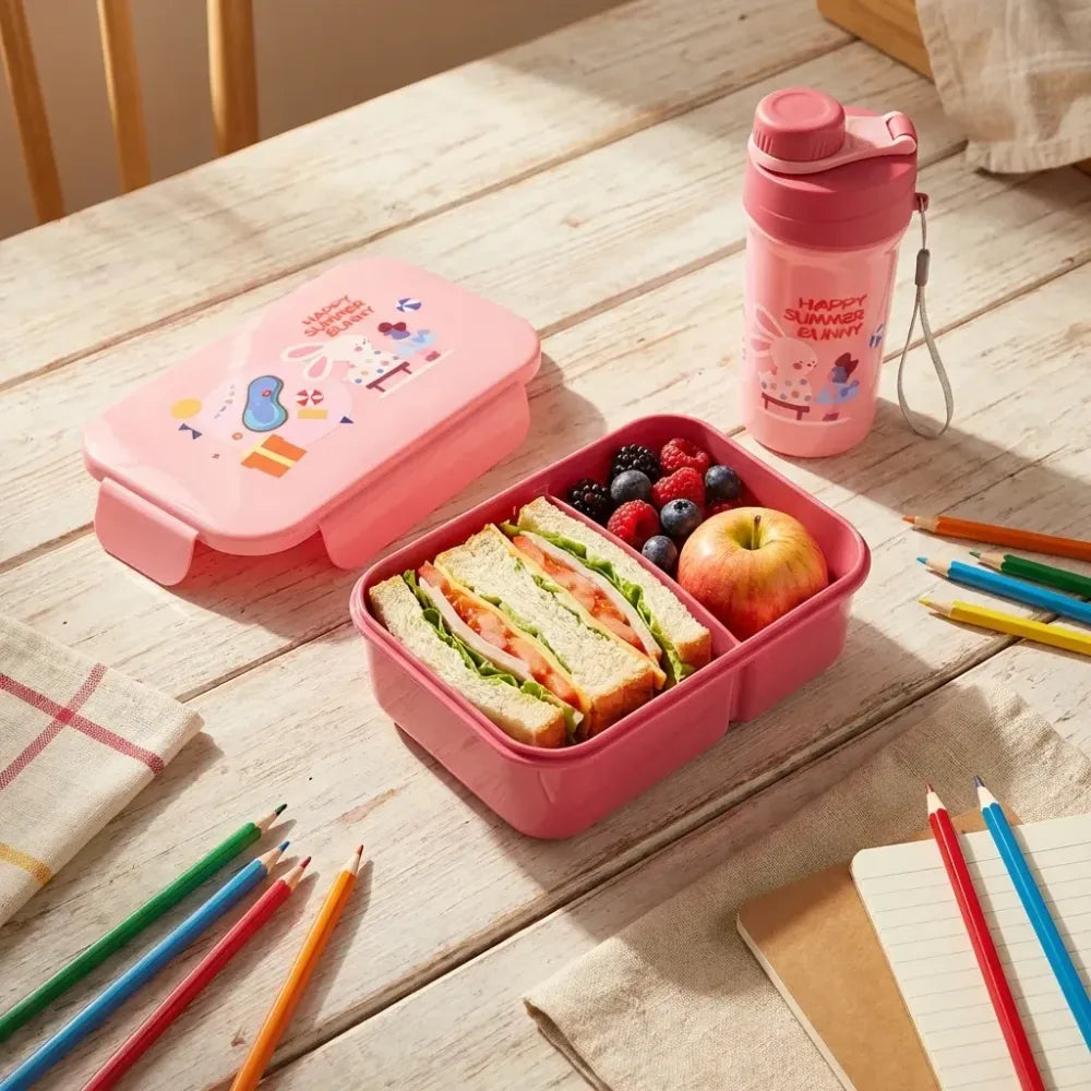 2-compartment leak-proof lunch box - home & kitchen
