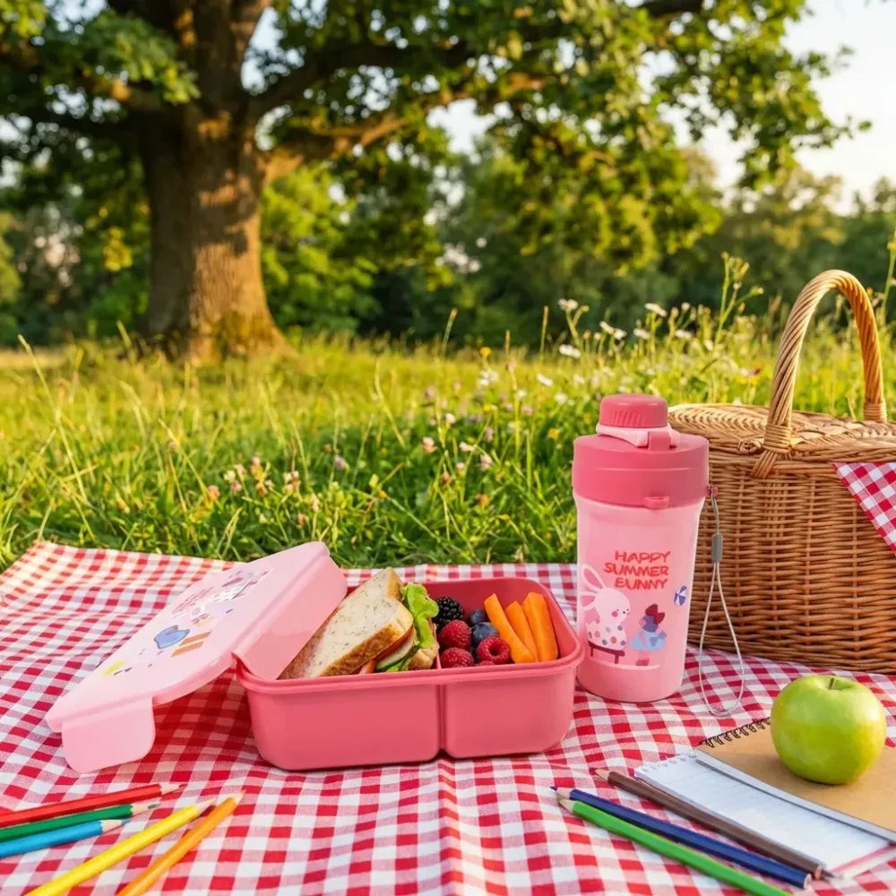 2-compartment leak-proof lunch box - home & kitchen
