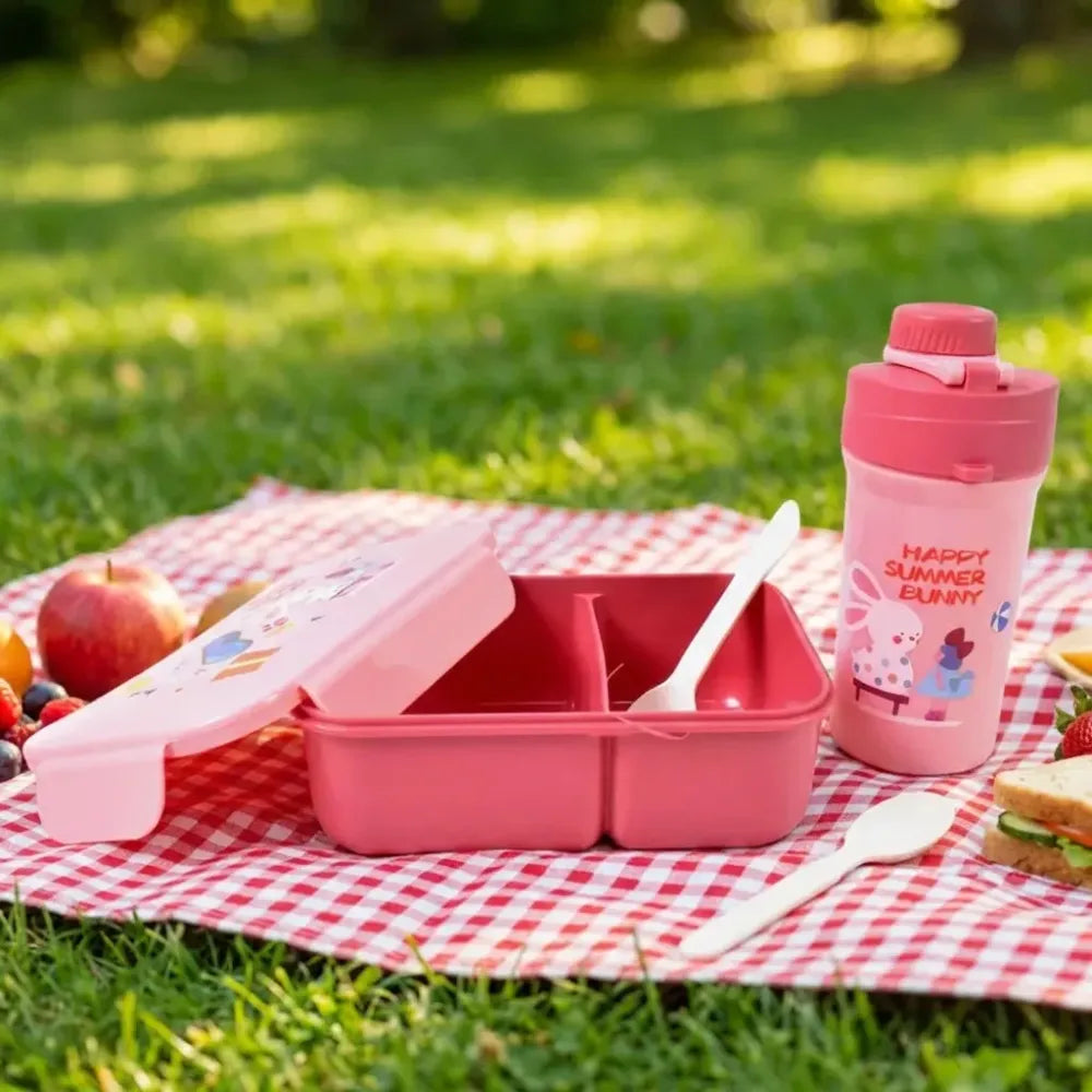 2-compartment leak-proof lunch box - home & kitchen