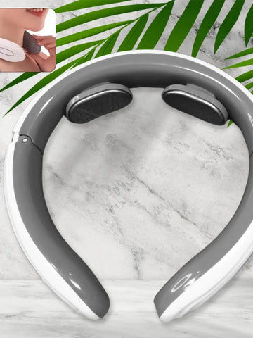 2 Heads Smart Electric Neck And Back Pulse Massager (1 Pc  Mix Design)