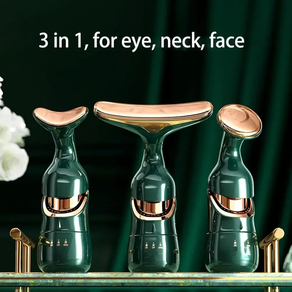 2 in 1 anti-wrinkle facial massager