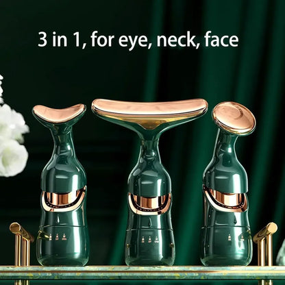 2 in 1 anti-wrinkle facial massager