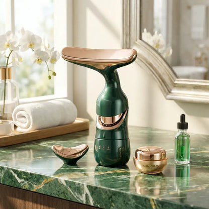 2 in 1 anti-wrinkle facial massager
