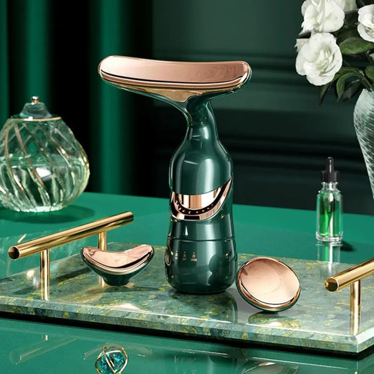 2 in 1 anti-wrinkle facial massager