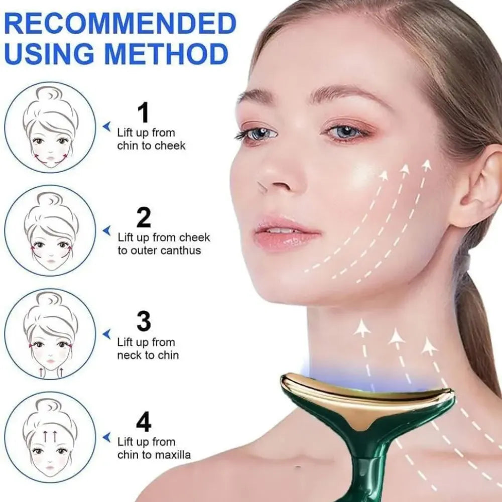 2 in 1 anti-wrinkle facial massager