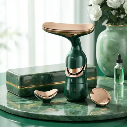 2 in 1 anti-wrinkle facial massager