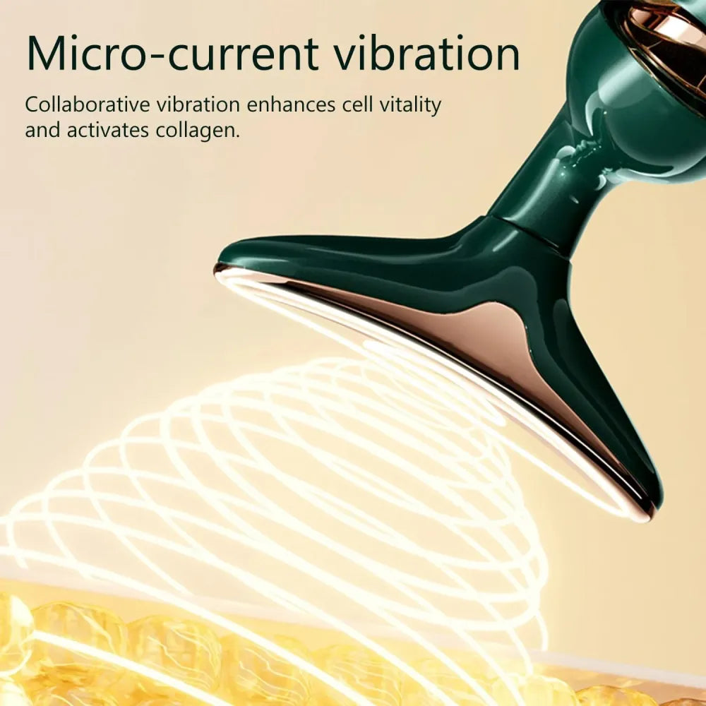 2 in 1 anti-wrinkle facial massager
