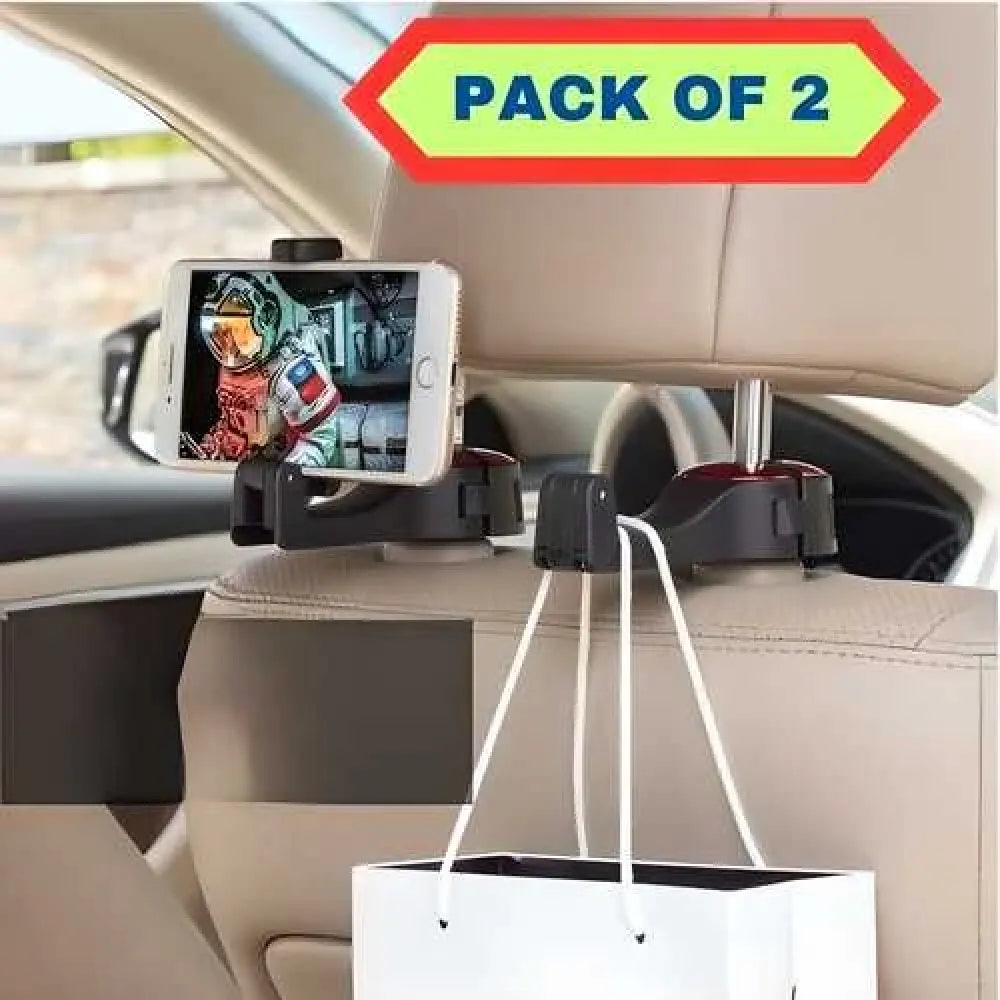 2-in-1 car organizer hooks