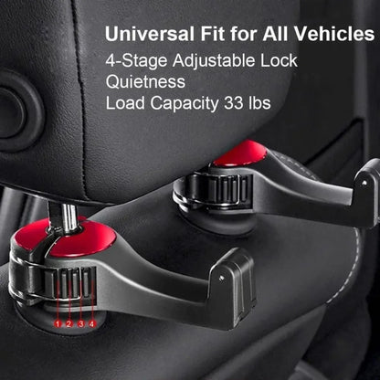 2-in-1 car organizer hooks
