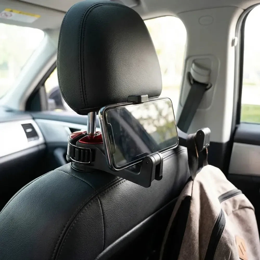 2-in-1 car seat hook & phone holder (pack of 2)