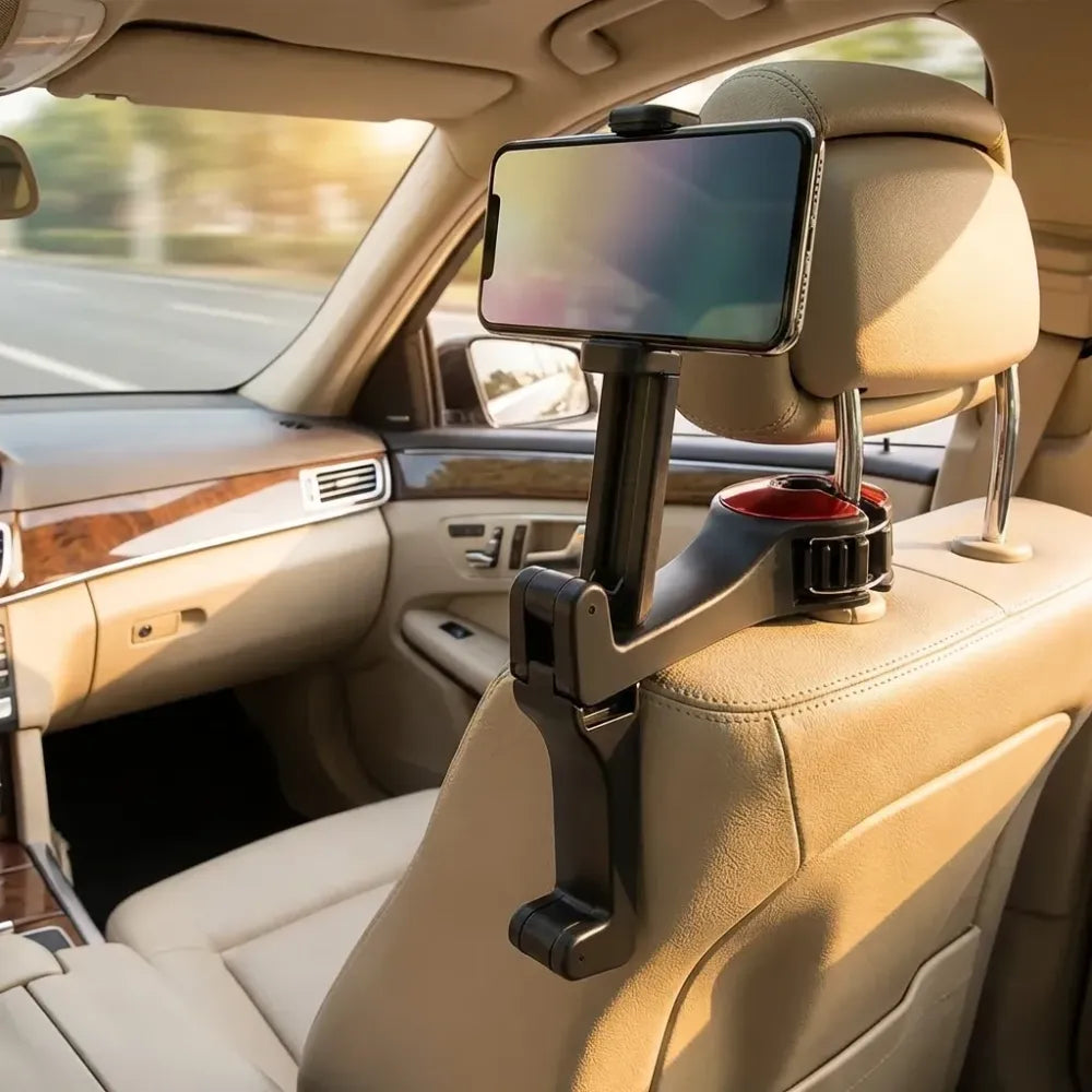 2-in-1 car seat hook & phone holder (pack of 2)