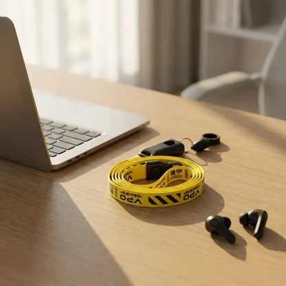 2-in-1 charging lanyard cable - office