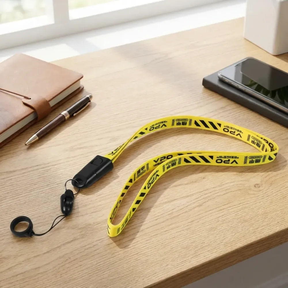 2-in-1 charging lanyard cable - office